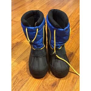 Alpine Design Boots Youth Size 11 blue black Snow Winter Pull On